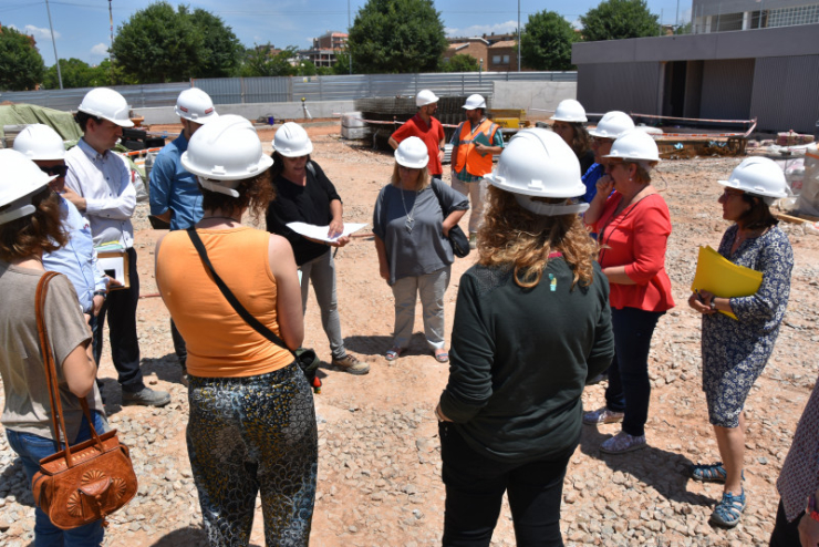 Visita a les obres de l'IES Can Periquet