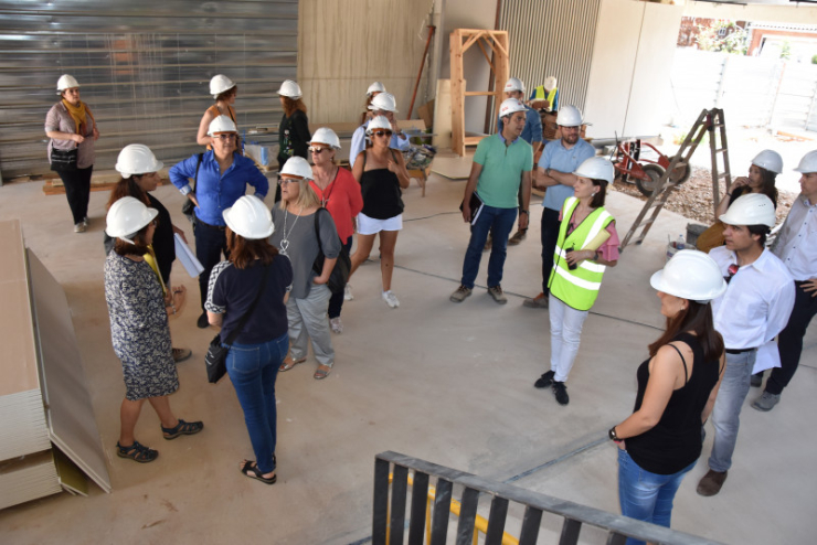 Visita a les obres de l'IES Can Periquet