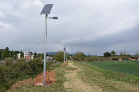 Ronda verda entre el passeig de la Carrerada i la fàbrica de paper.