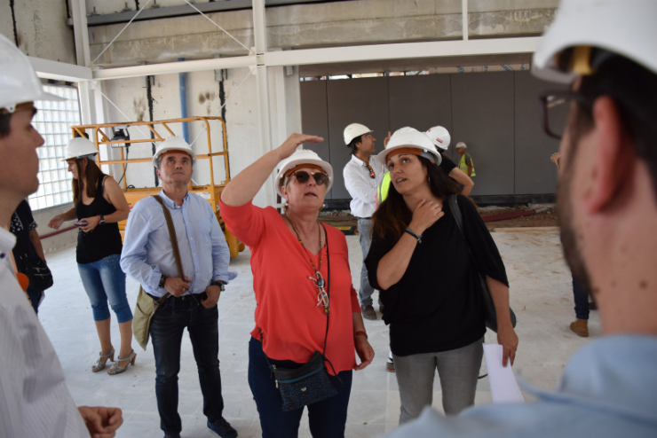 Visita a les obres de l'IES Can Periquet