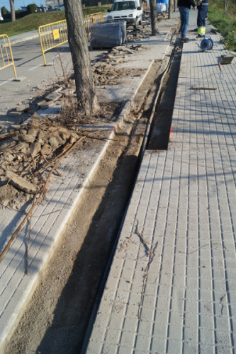 Execucio de les obres al C/ Illes Balears