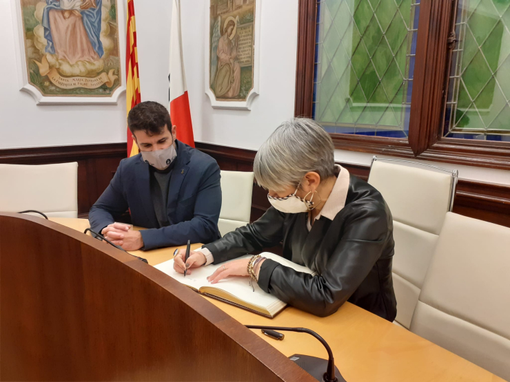 Visita consellera de Justícia, Lourdes Ciuró