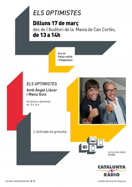 'Els optimistes' a Palau-solità i Plegamans, cartell.