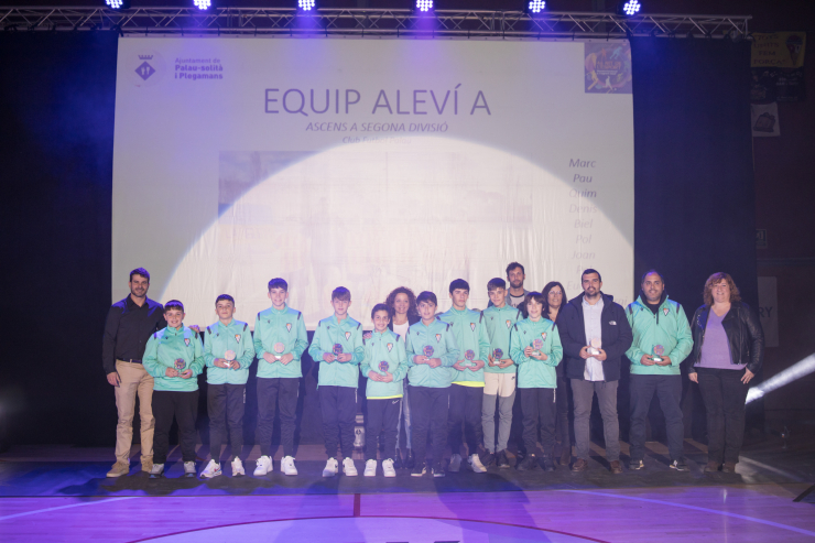 Equip Aleví A ascens a segona divisió Club Futbol Palau