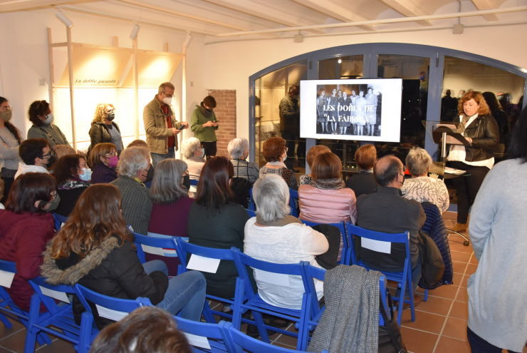 Inauguració exposicició 'Les dones de la fàbrica'
