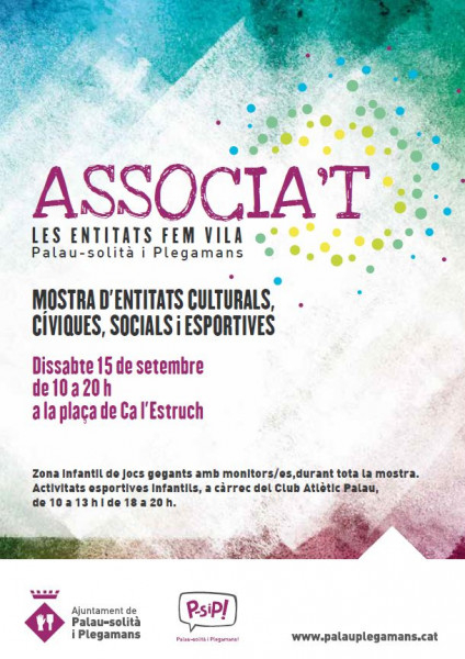 Cartell "Associa't". Mostra d'entitats