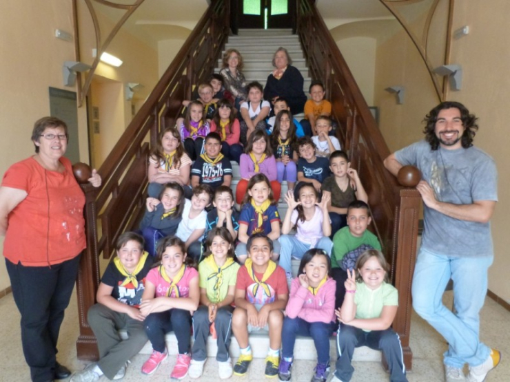 Segon grup d'alumnes de 3r de l'Escola Folch i Torres
