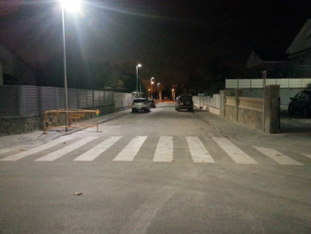 Vista nocturna al C/ Foment