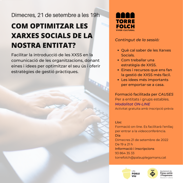 Formació_com optimitzar les xarxes socials de l'entitat