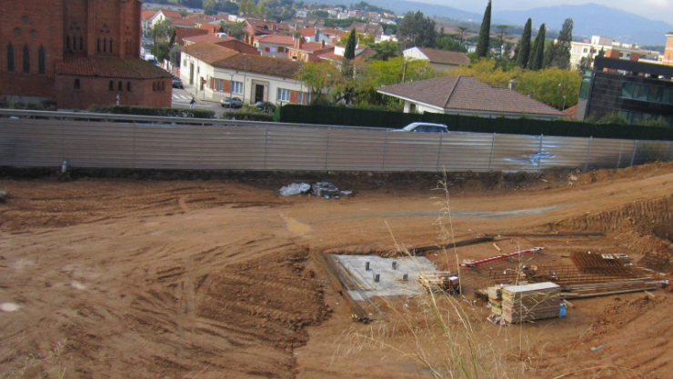 Imatges de l'obra sancionada.