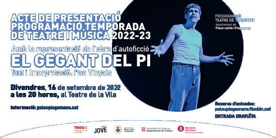 Acte de presentació de la programació de teatre i cinema