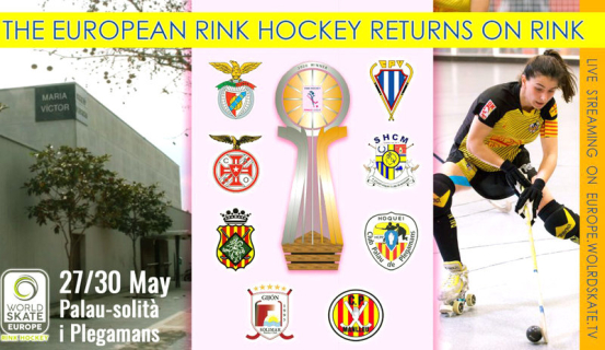Cartell final a 8 Lliga europea femenina d'hoquei 2021