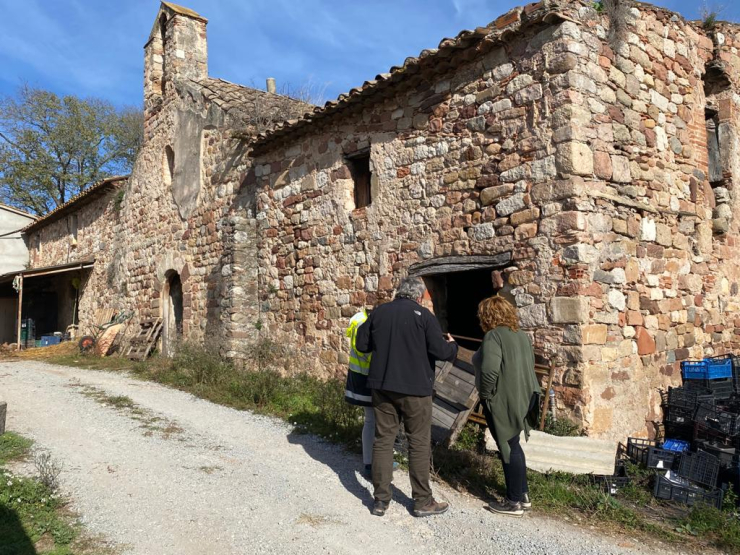 Visita de la regidora de Cultura i Patrimoni, Eva Soler, a la Comanda Templera