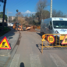 Inici de les obres al carrer Costa del Sol