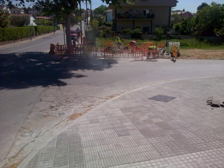 Execució de l'obra al C/ Major (1)
