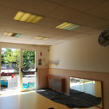 Estat actual de les obres a l'Escola Bressol El Sol