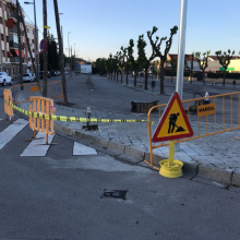 Vorera estat actual al C/ Moli ctda. Av.Diagonal