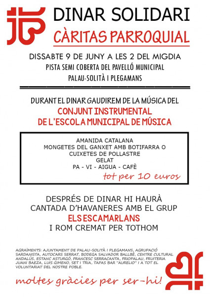 Cartell Dinar solidari Càritas