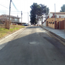 Reparació del flonjall al Carrer Viver