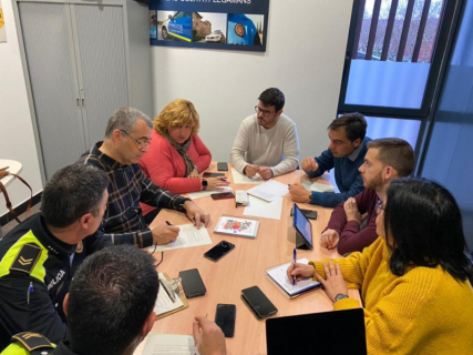 Reunió equip de govern amb Policia Local.