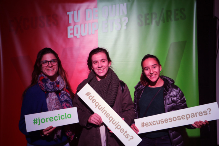 Jugadores del HC Palau durant la presentació de la campanya