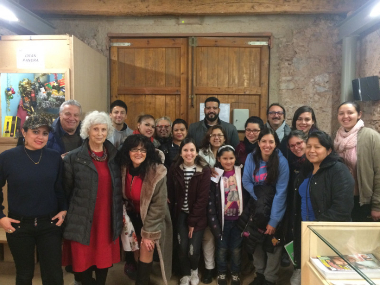 Visita de l'alumnat del Servei Local de Català a l'exposició de pessebres