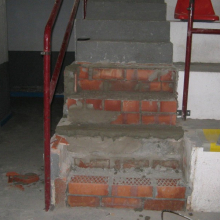 Inici de l'obra pavelló antic