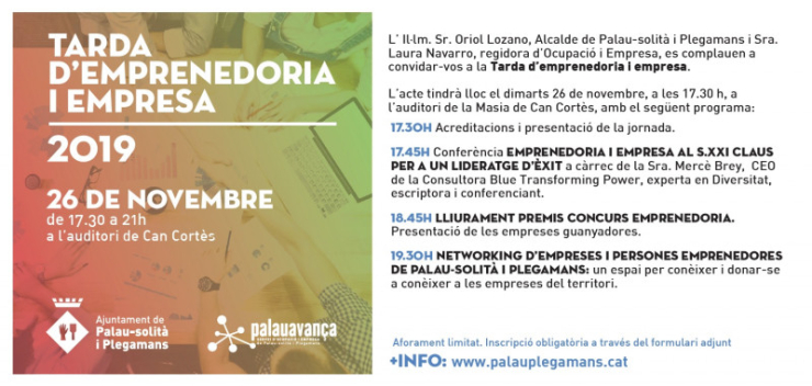 Tarda d'emprenedoria i empresa 2019.