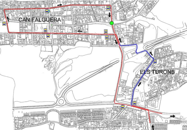 Itinerari amb la nova parada