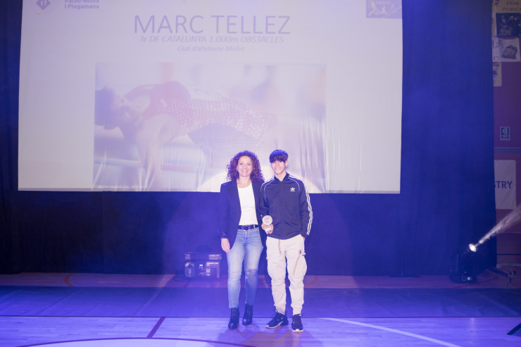 Marc Tellez 3r de Catalunya de 1000 metres obstacles Atletisme