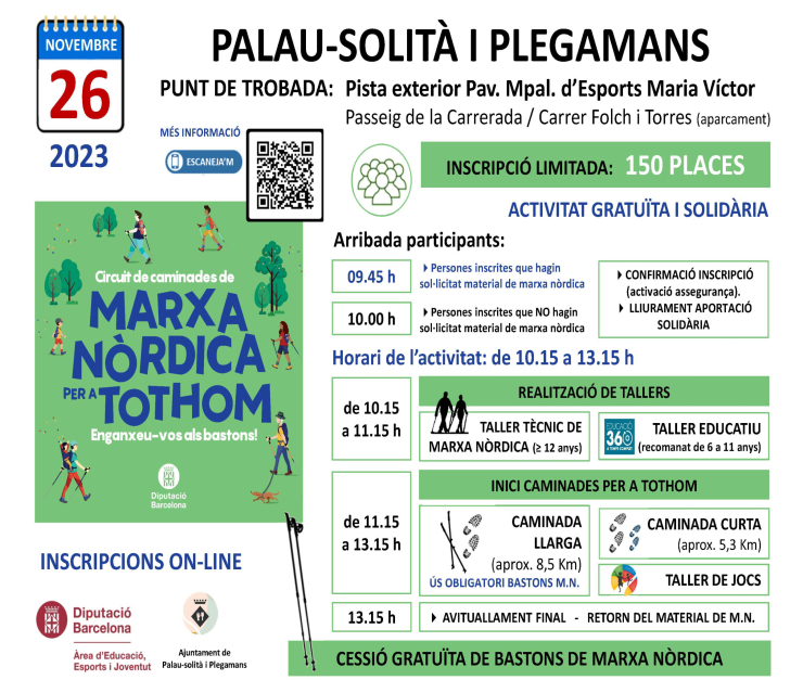 Imatge cartell marxa nòrdica per a tothom