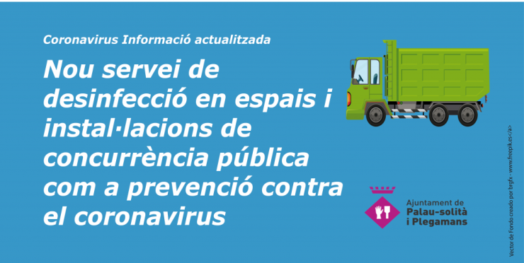 Nou servei de desinfecció en espais públics