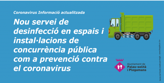 Nou servei de desinfecció en espais públics