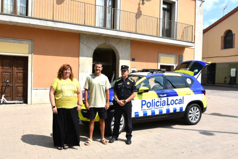 Presentació cotxe policia local