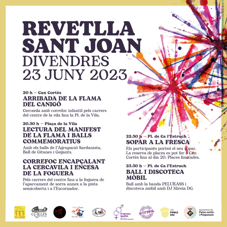 Programació Revetlla Sant Joan 2023
