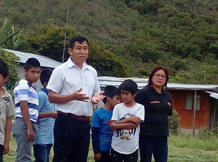 Inauguració de l'escola a Palcamayo