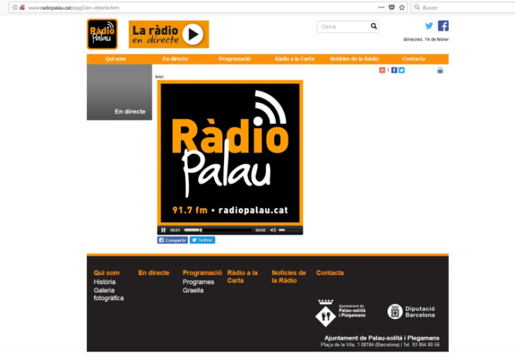 Pantalla Ràdio on line nova web