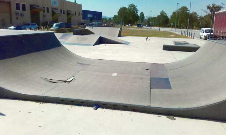 Pista skate trencada