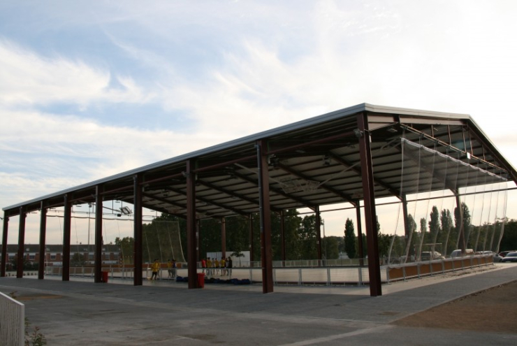 Pista coberta del pavelló d'esports Maria Víctor.