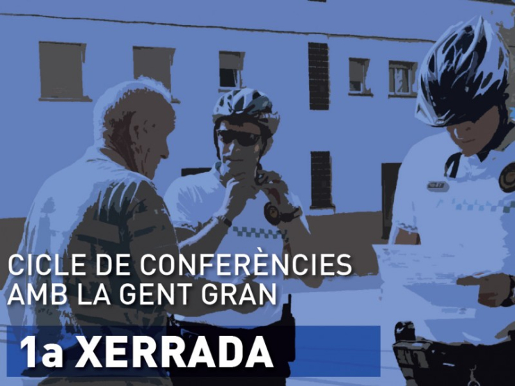 Cartell de la xerrada 'Seguretat i protecció per a la gent gran'.