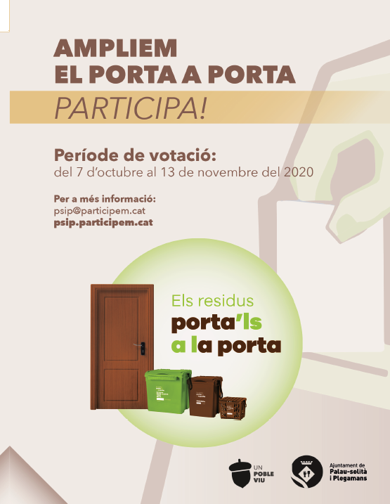 Cartell enquesta 'porta a porta'
