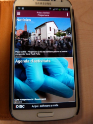 Pàgina d'inici de l'app després de la seva actualització