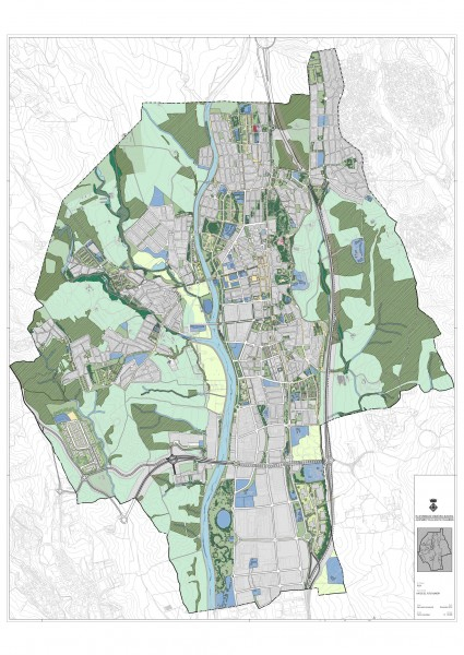 Plànol del futur municipi segons la regulació del POUM.