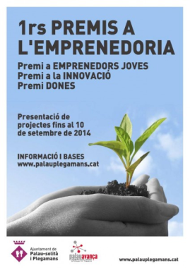Cartell dels premis a l'Emprenedoria.
