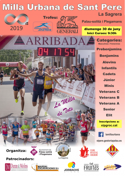 Cartell Milla urbana Sant Pere 2019