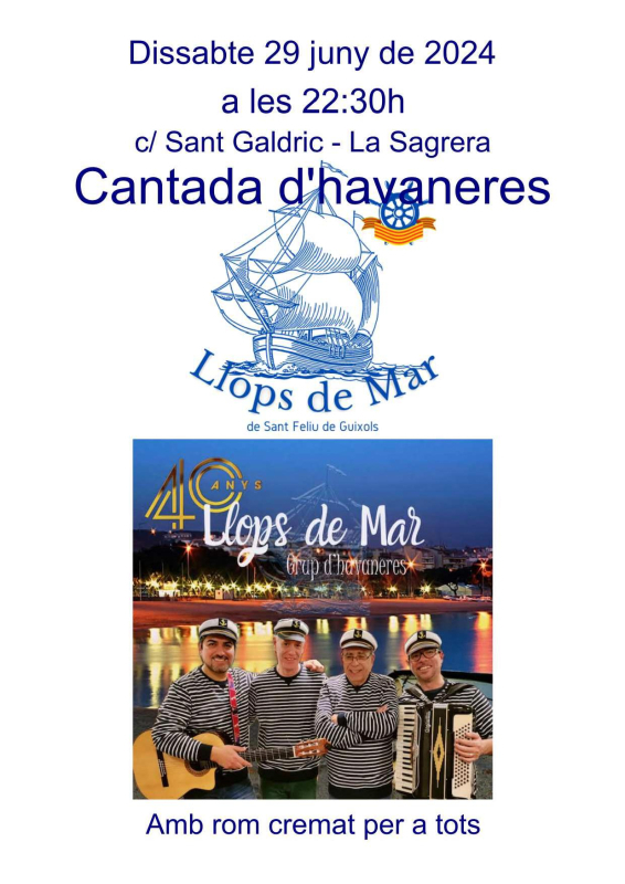 Cartell Festa de Sant Pere 2024 Cantada d'havaneres