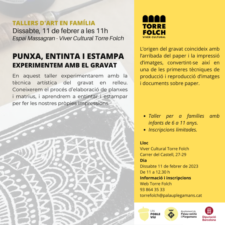 Taller d'Art en Família febrer 2023
