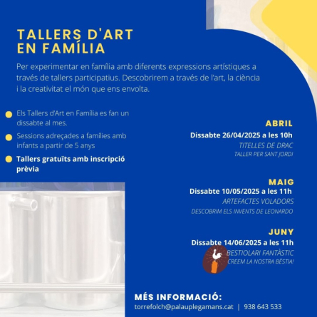 Tallers d'Art en Família primavera-estiu