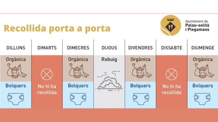 Calendari de la recollida porta a porta
