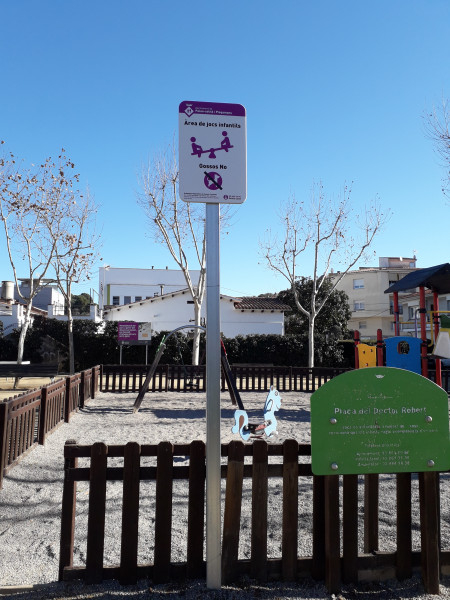 Rètol parc infantil